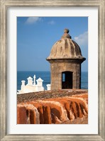 Lookout tower at Fort San Cristobal, Old San Juan, Puerto Rico, Caribbean Fine Art Print