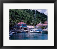 Sopers Hole Wharf, Pussers Landing, Frenchmans Cay, Tortola, Caribbean Fine Art Print