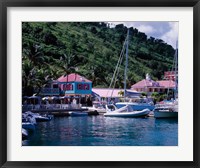 Sopers Hole Wharf, Pussers Landing, Frenchmans Cay, Tortola, Caribbean Fine Art Print