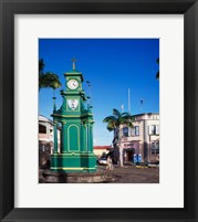 The Circus and Berkeley Monument, Basseterre, St Kitts, Caribbean Fine Art Print