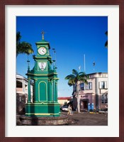 The Circus and Berkeley Monument, Basseterre, St Kitts, Caribbean Fine Art Print