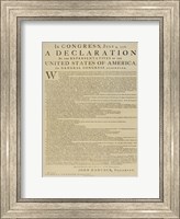 United States Declaration of Independence Fine Art Print