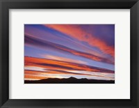 Canada, Alberta, Burmis sunset over the Canadian Rocky Mountains Fine Art Print