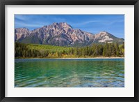 Patricia Lake and Pyramid Mountain, Jasper NP, Alberta, Canada Framed Print