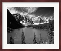 Wenkchemna Peaks reflected in Moraine lake, Banff National Park, Alberta, Canada Fine Art Print