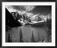 Wenkchemna Peaks reflected in Moraine lake, Banff National Park, Alberta, Canada Fine Art Print