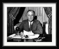 World War Two photo of President Franklin Delano Roosevelt Fine Art Print