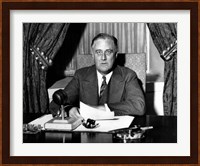 World War Two photo of President Franklin Delano Roosevelt Fine Art Print