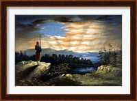 Lone Zouave Sentry Overlooking a Cliff Fine Art Print