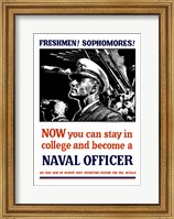 US Naval Officer with Binoculars (WWII) Fine Art Print