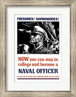 US Naval Officer with Binoculars (WWII) Fine Art Print