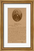 President Abraham Lincoln and His Letter to Mrs Bixby Fine Art Print