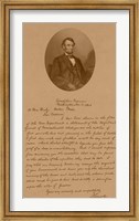 President Abraham Lincoln and His Letter to Mrs Bixby Fine Art Print