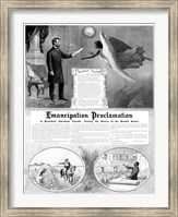 President Abraham Lincoln and the Emancipation Proclamation Fine Art Print