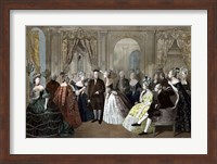Benjamin Franklin's Reception by the French Court Fine Art Print
