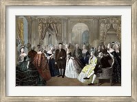 Benjamin Franklin's Reception by the French Court Fine Art Print