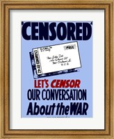 Censored - Postcard Fine Art Print