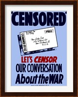 Censored - Postcard Fine Art Print