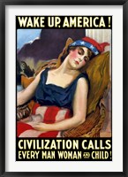 Lady Liberty Sleeping - Wake Up, America! Fine Art Print