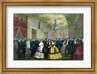 President Abraham Lincoln and Wife at Their Last Reception Fine Art Print