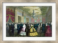 President Abraham Lincoln and Wife at Their Last Reception Fine Art Print