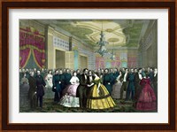 President Abraham Lincoln and Wife at Their Last Reception Fine Art Print