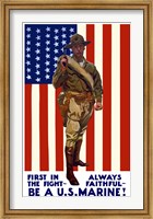 Be A U.S. Marine - First in the Fight Fine Art Print