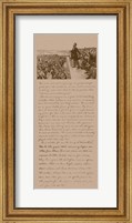 President Abraham Lincoln and Gettysburg Address Fine Art Print