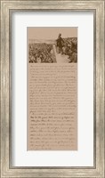 President Abraham Lincoln and Gettysburg Address Fine Art Print