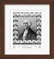 First Twenty Three Presidents of The United States Fine Art Print