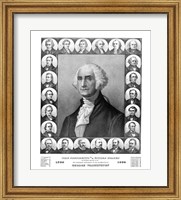 First Twenty Three Presidents of The United States Fine Art Print