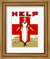 Help - Red Cross Nurse Fine Art Print