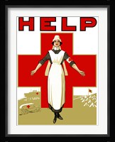 Help - Red Cross Nurse Fine Art Print
