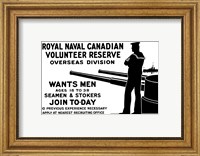 Royal Naval Canadian Volunteer Reserve Fine Art Print