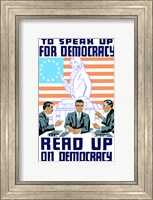 Speak Up on Democracy Fine Art Print