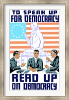 Speak Up on Democracy Fine Art Print