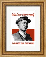 Careless Talk Costs Lives - Man Winking Fine Art Print