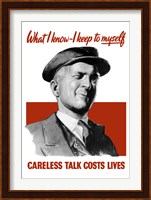 Careless Talk Costs Lives - Man Winking Fine Art Print