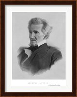 President Andrew Jackson (black & white portrait) Fine Art Print