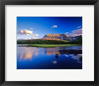 Sofa Mountain Reflects in Beaver Pond, Wateron Lakes National Park, Alberta, Canada Fine Art Print