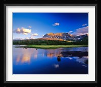 Sofa Mountain Reflects in Beaver Pond, Wateron Lakes National Park, Alberta, Canada Fine Art Print