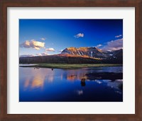 Sofa Mountain in Beaver Pond, Waterton Lakes NP, Alberta Fine Art Print