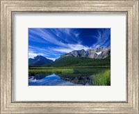 Cirrus Clouds Over Waterfowl Lake, Banff National Park, Alberta, Canada Fine Art Print