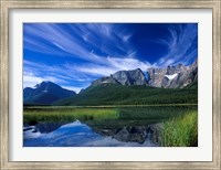 Cirrus Clouds Over Waterfowl Lake, Banff National Park, Alberta, Canada Fine Art Print