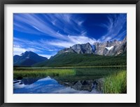 Cirrus Clouds Over Waterfowl Lake, Banff National Park, Alberta, Canada Fine Art Print