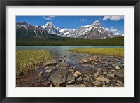 Alberta, Rocky Mountains, Banff NP, lake fed by snowmelt Fine Art Print