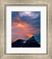 Alberta, Mt Chephren, Sunset light in Banff NP Fine Art Print