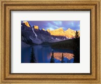 Lake Moraine at First Light, Banff National Park, Alberta, Canada Fine Art Print