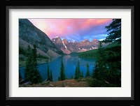 Lake Moraine at Dawn, Banff National Park, Alberta, Canada Fine Art Print