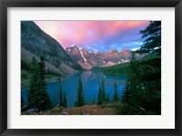 Lake Moraine at Dawn, Banff National Park, Alberta, Canada Fine Art Print